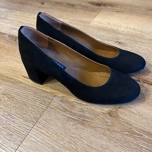 Margaux The Heel Black Suede Size 38 or Size 8